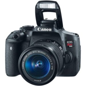 Canon EOS Rebel T6i Digital SLR with EF-S 18-55mm IS STM Lens.