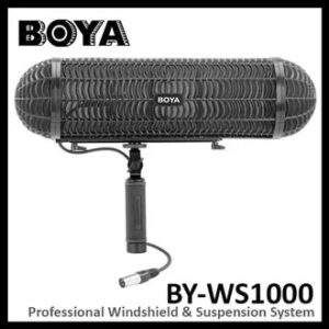 Boya BY-WS1000 Microphones Blimp Windshield Suspension System for Shot gun Mic for Canon Nikon Sony DSLR Camcorder Recorder