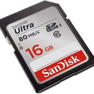 SanDisk Ultra 16GB Class 10 SDHC UHS-I Memory Card up to 80MB/s (SDSDUNC-016G-GN6IN)