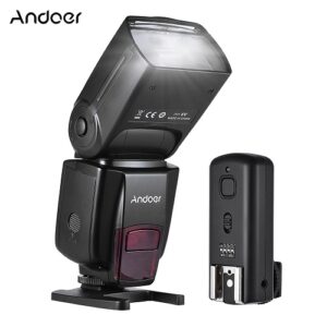 Andoer AD560 IV 2.4G Wireless On-camera Slave Speedlite Flash Light GN50+Trigger for Canon Nikon Sony DSLR Cameras