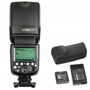 Godox Ving V860II-O Camera Speedlite for Olympus/ Panasonic DSLR Cameras, 2.4G HSS TTL Camera Flash Speedlight, 1.5S Recycle Time, 650 Full Power Pops, On-Camera Flashgun with 2000mAh Li-ion Battery